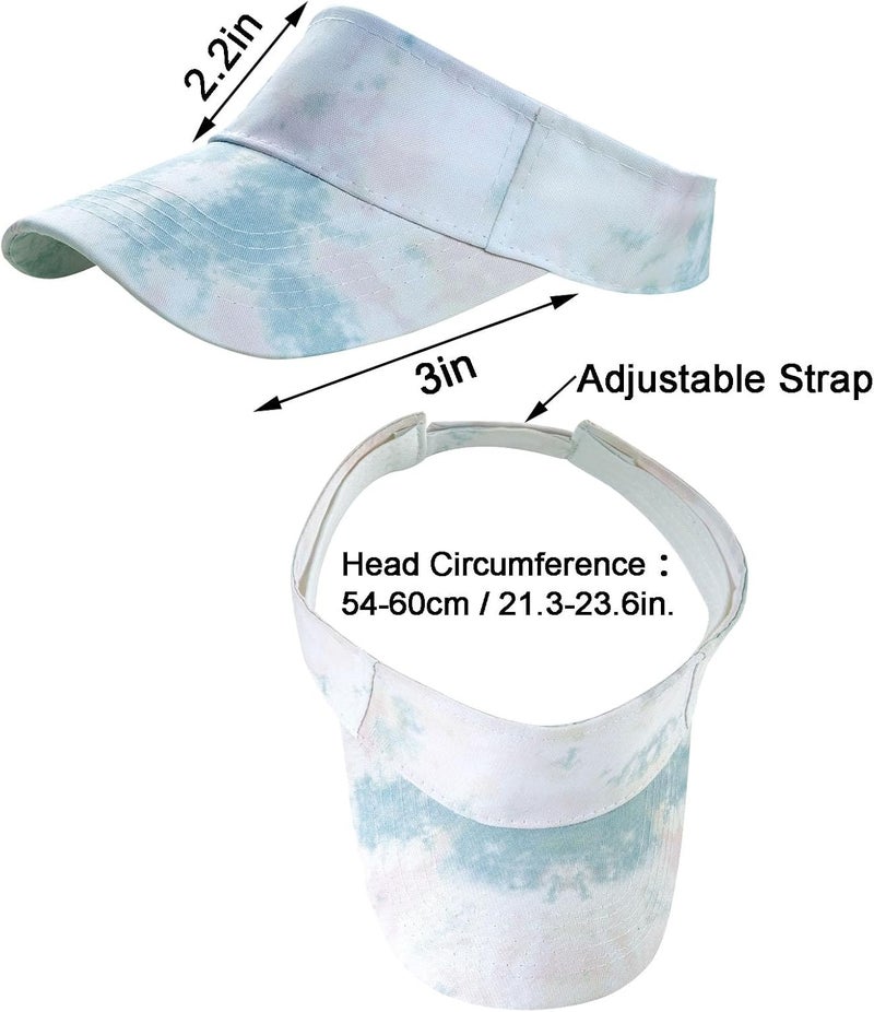 Marrywindix 1 Piece of Sport Wear Athletic Visor Sun Sports Visor Hat Visor Adjustable Cap for Women and Men (One Size) - Image 2